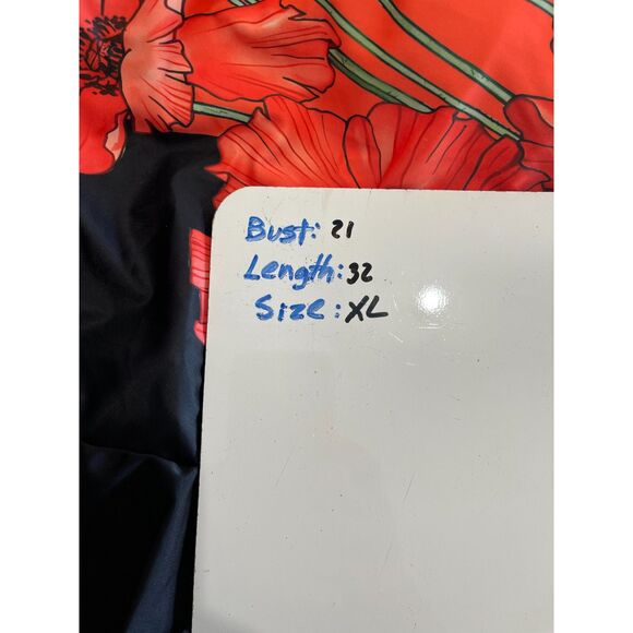 Tropical floral bathing suit dress colorful swimwear vacation beach women XL New - Picture 7 of 7